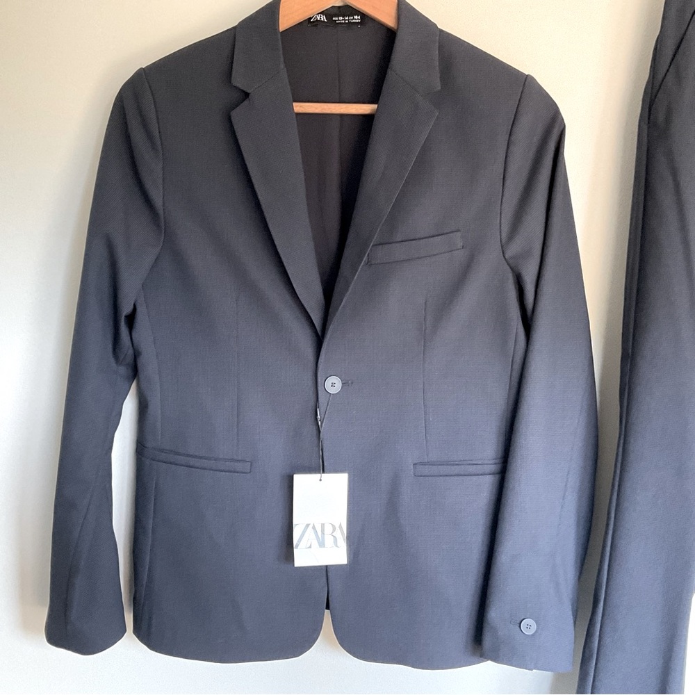 Zara Young Men's Blue Suit Size 13-14